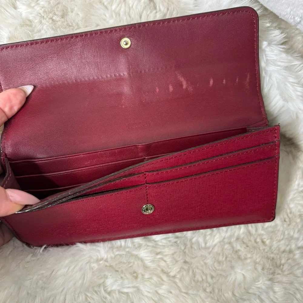Coach Red Women's Wallet bifold card wallet